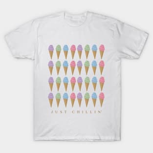 Just Chillin' Ice Cream Cones T-Shirt